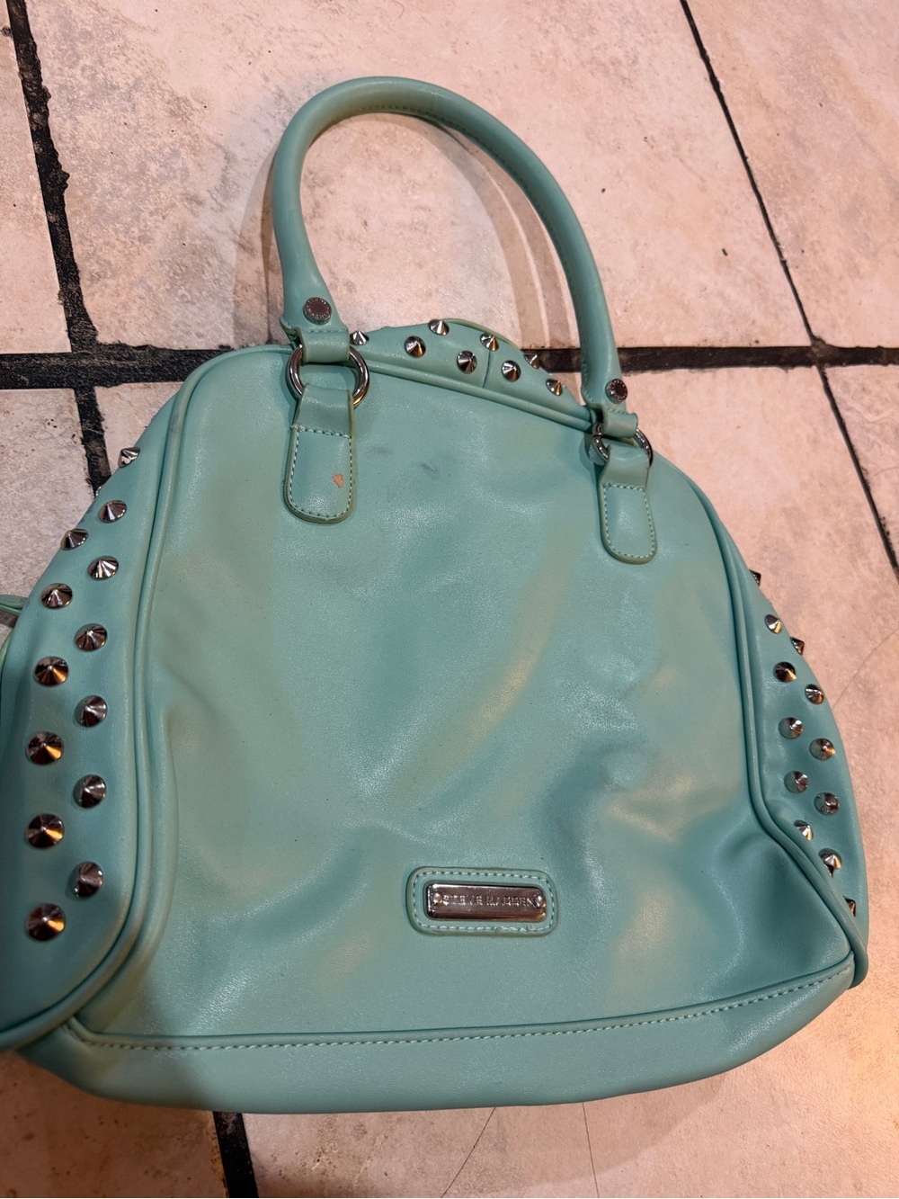Steve Madden Mint Studded Women's Satchel Bag